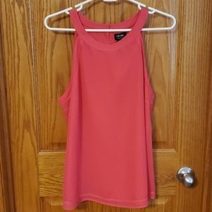 Bright pink tank top